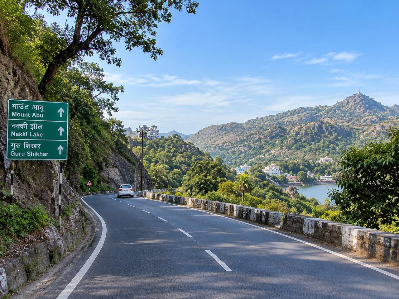 Hill road to Mount Abu